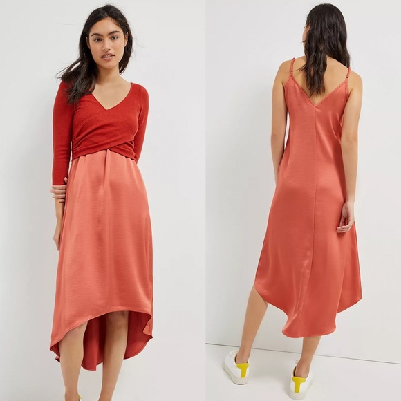 Anthropologie Dresses & Skirts - Anthropologie Mollie Sweater and Slip Dress Set